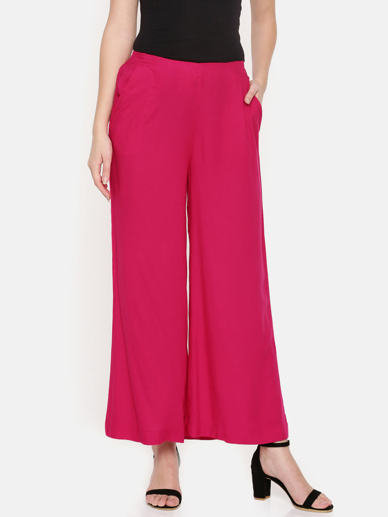 De Moza Ladies Palazzo Fuchsia