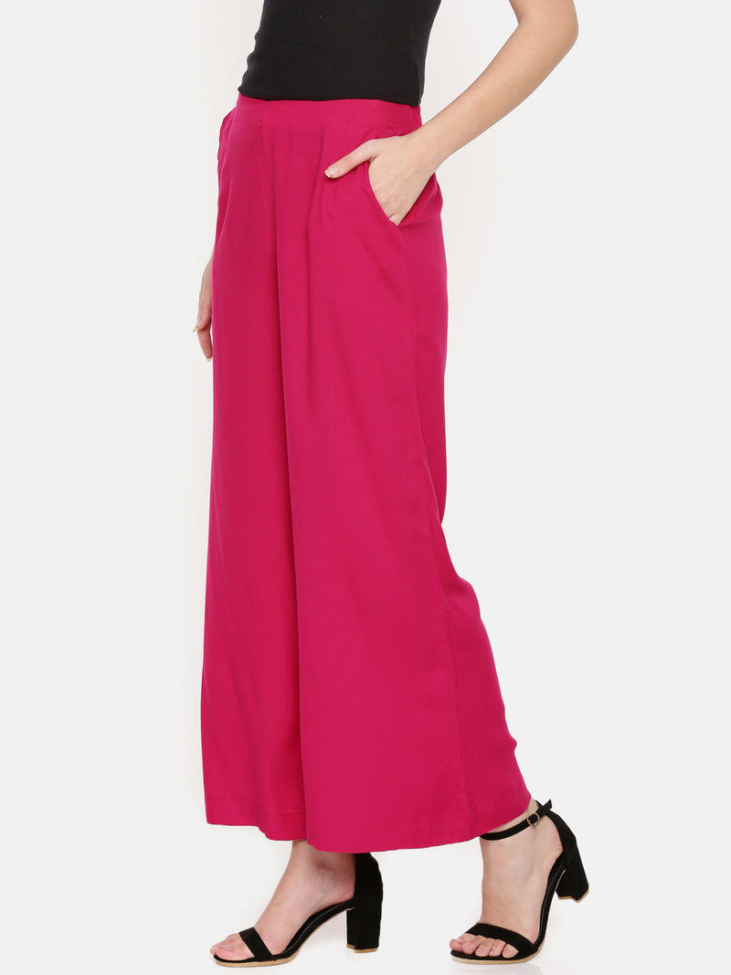 De Moza Ladies Palazzo Fuchsia