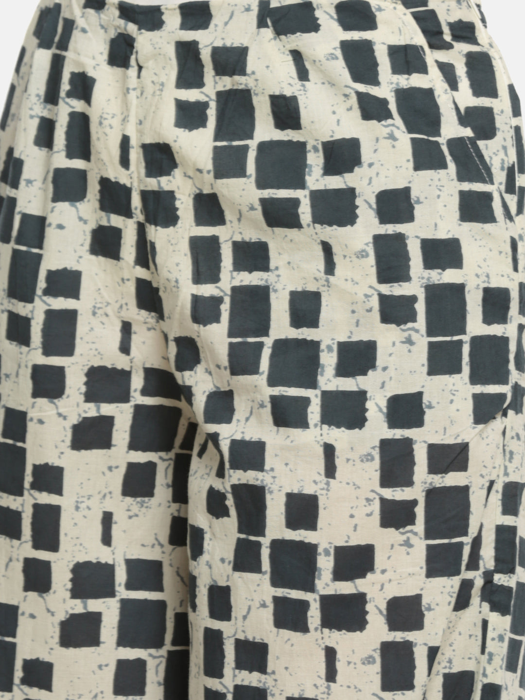 De Moza Ladies Printed Regular Palazzo Dark Grey - De Moza (682119626815)