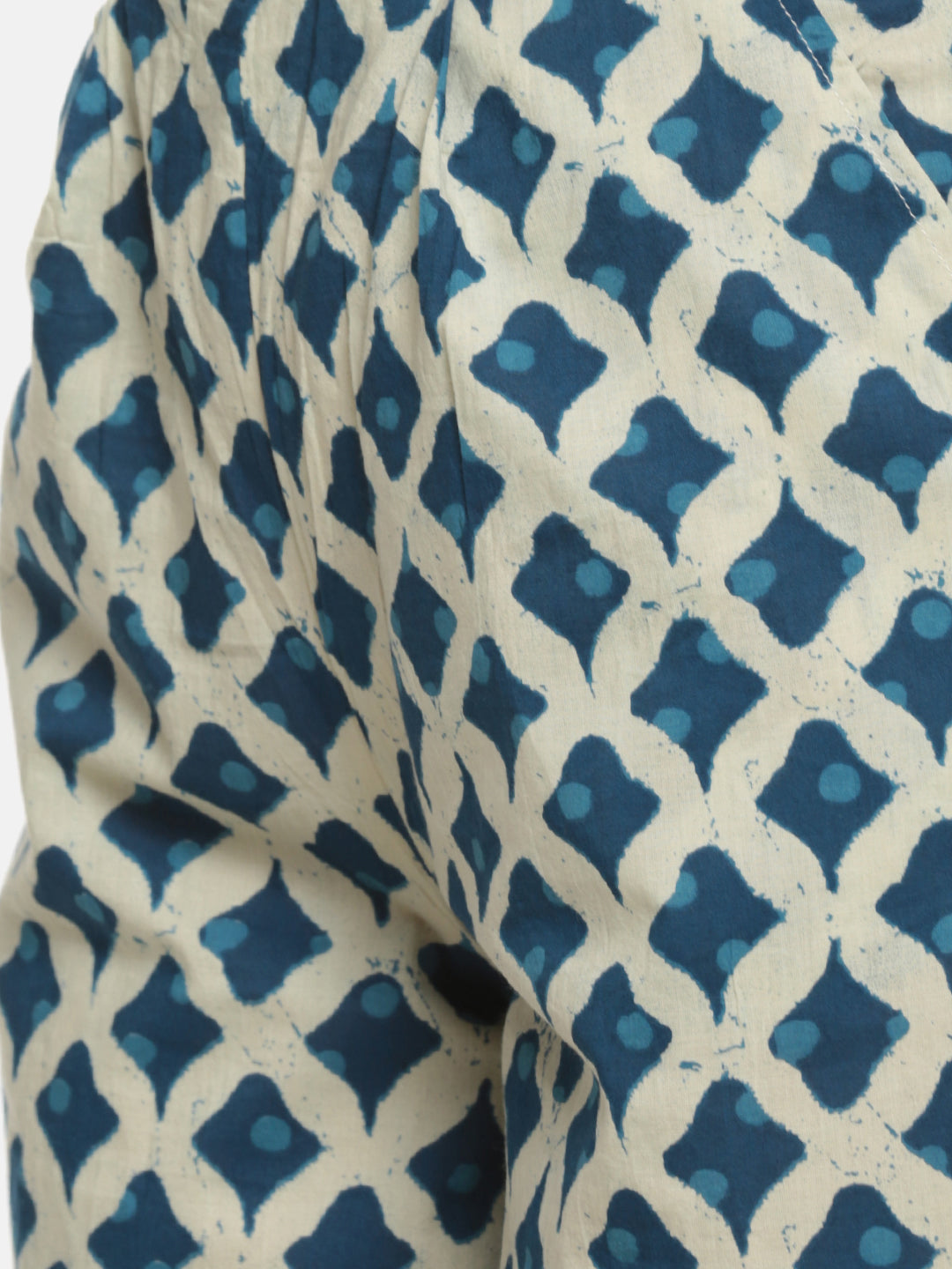 De Moza Ladies Printed Regular Palazzo Offwhite - De Moza (682102063167)