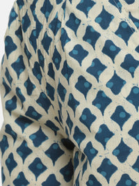 De Moza Ladies Printed Regular Palazzo Offwhite - De Moza (682102063167)
