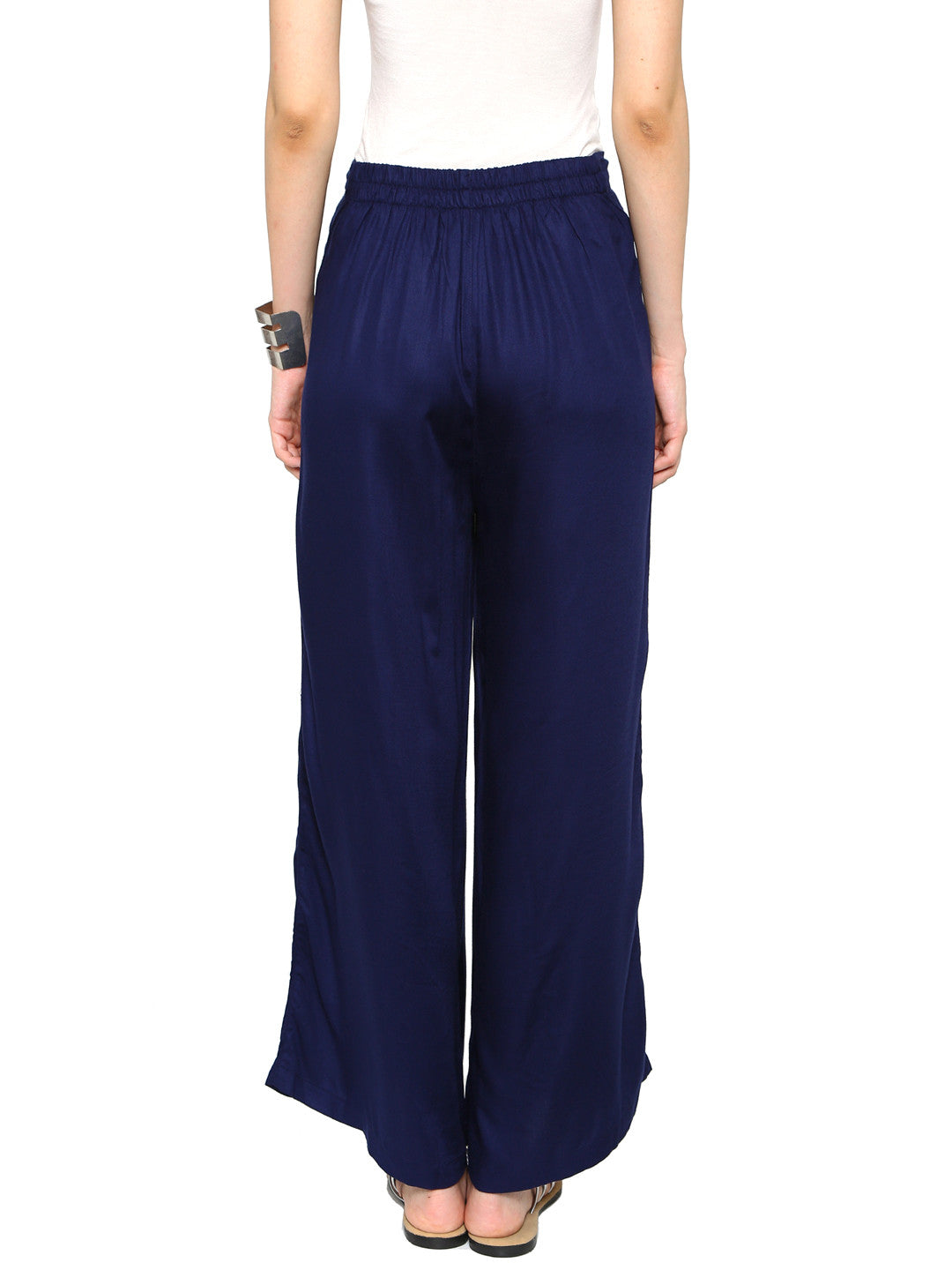 De Moza Ladies Regular Palazzo  Fuchsia - De Moza (11189461966)