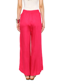 De Moza Ladies Regular Palazzo  Fuchsia - De Moza (11189461966)