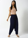 De Moza Women’s Salwar Dhoti Pant Dark Navy Blue
