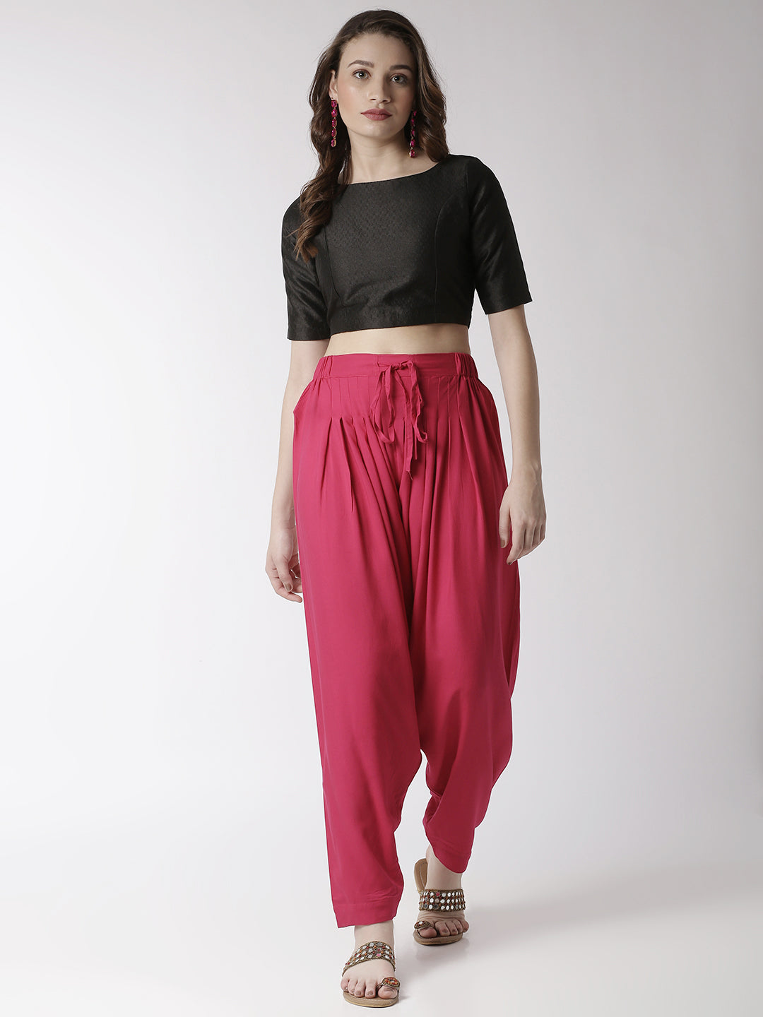 Buy INDYA Geometric Viscose Regular Fit Womens Dhoti Pants | Shoppers Stop