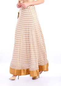 De Moza Women's Skirt Embrodry Polyester Offwhite - De Moza (4465229529151)