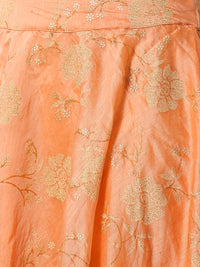 De Moza Ladies Peach Printed Skirt - De Moza (1858531426367)