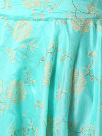 De Moza Ladies Blue Embroidered Skirt - De Moza (1858536144959)