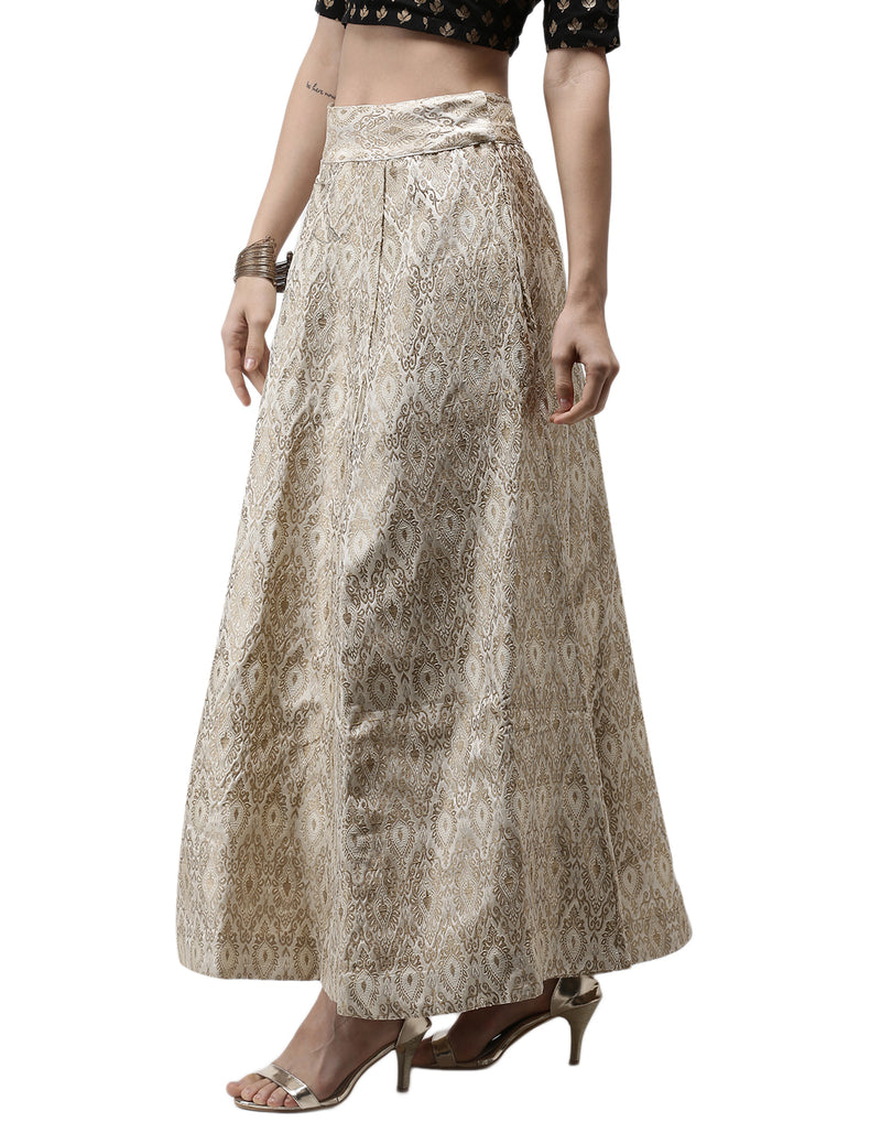 De Moza Women's Skirt Jaquard Polyester - De Moza (4465231036479)