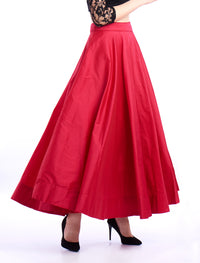 De Moza Ladies Skirt Woven Bottom Solid Fuchsia - De Moza (1550745698367)