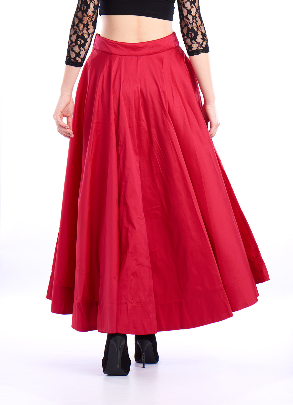 De Moza Ladies Skirt Woven Bottom Solid Fuchsia - De Moza (1550745698367)