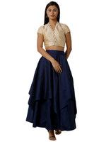 De Moza Ladies Mid Night Blue Skirt - De Moza (1790329192511)