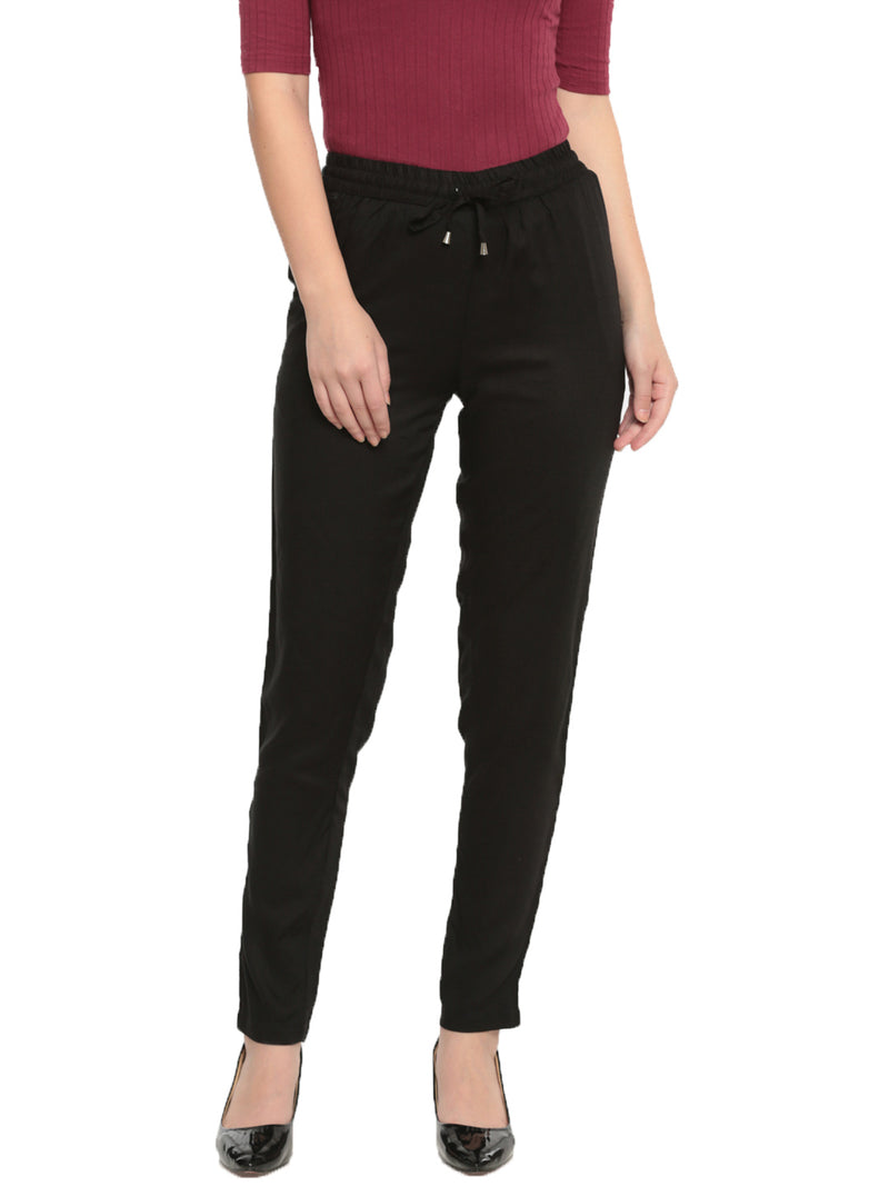 De Moza Ladies Straight Pant Black