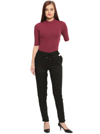 De Moza Ladies Straight Pant Black