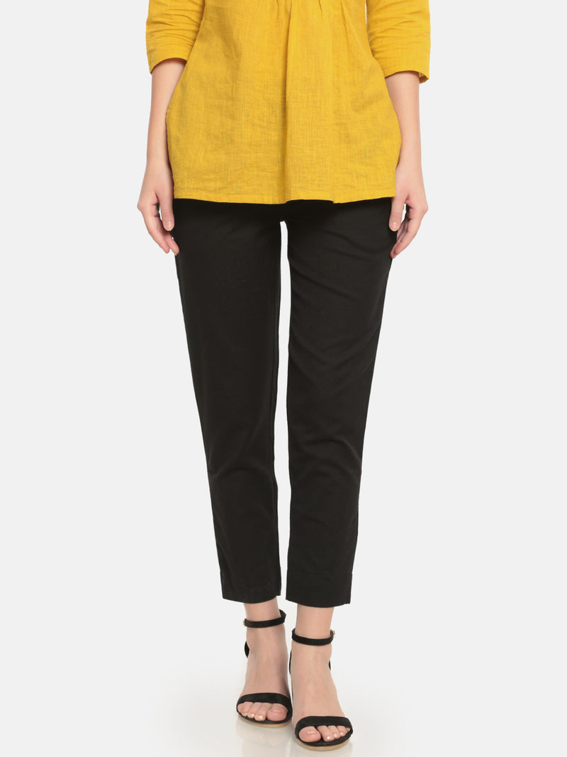 De Moza Ladies Straight Pant Black