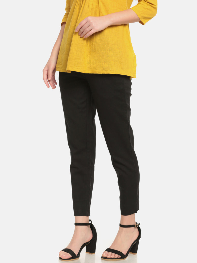 De Moza Ladies Straight Pant Black