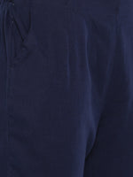 De Moza Ladies Straight Pant Dark Navy Blue