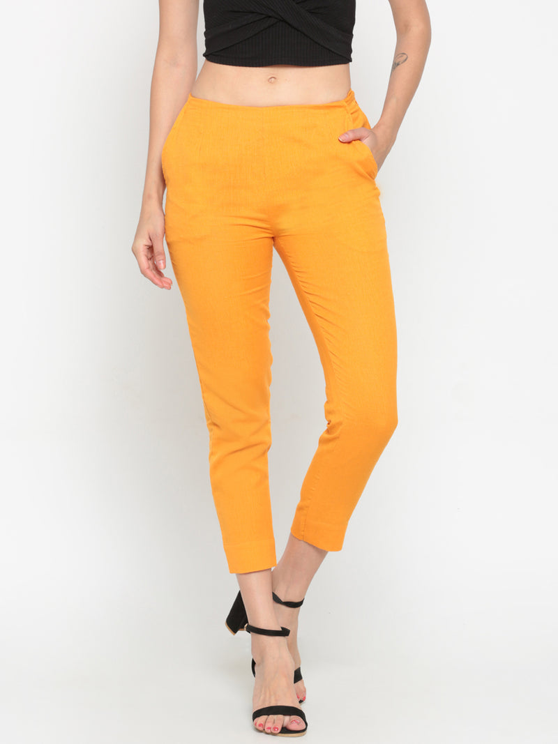 De Moza Ladies Straight Pant Mustard - De Moza (572160311359)