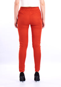 De Moza Ladies Straight Pant Rust Orange - De Moza (1549595017279)