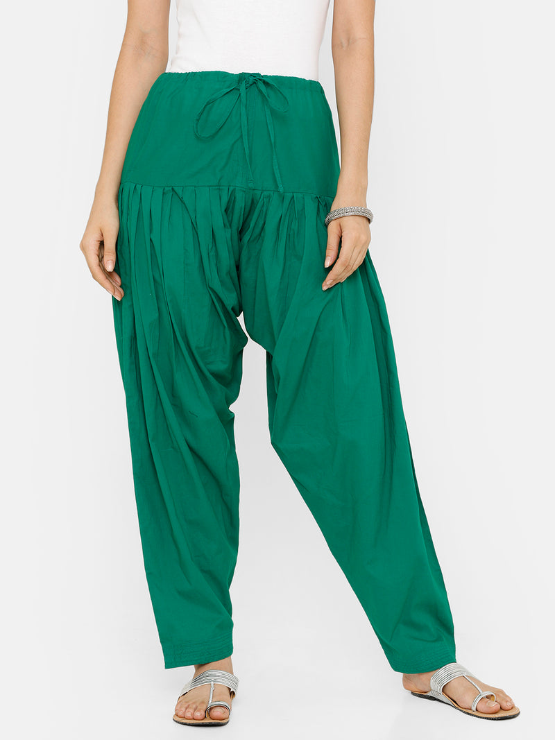 De Moza Women's Salwar Pants Green