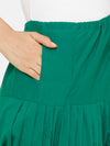 De Moza Women's Salwar Pants Green