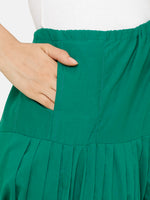 De Moza Women's Salwar Pants Green