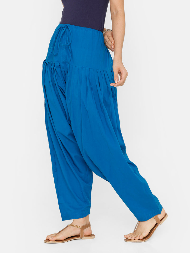 De Moza Women's Salwar Pants Light Blue