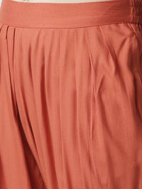 De Moza Women's Salwar Pants Rust Orange