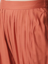 De Moza Women's Salwar Pants Rust Orange