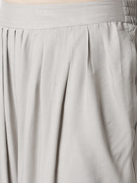 De Moza Women's Salwar Pants Light Grey