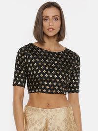 De Moza- Ladies Black Crop Top - De Moza (1739662426175)