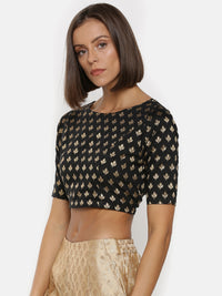 De Moza- Ladies Black Crop Top - De Moza (1739662426175)