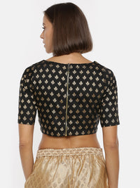 De Moza- Ladies Black Crop Top - De Moza (1739662426175)