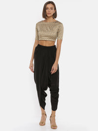 De Moza Ladies Jacquard Skin Crop Top - De Moza (1739658100799)