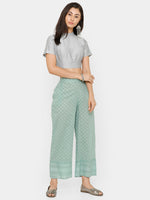 De Moza Women's Crop Solid Polyester Silver - De Moza (4643545776191)