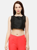 De Moza Women's Crop Top Black