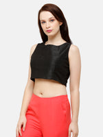 De Moza Women's Crop Top Black