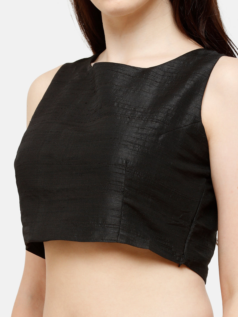 De Moza Women's Crop Top Black
