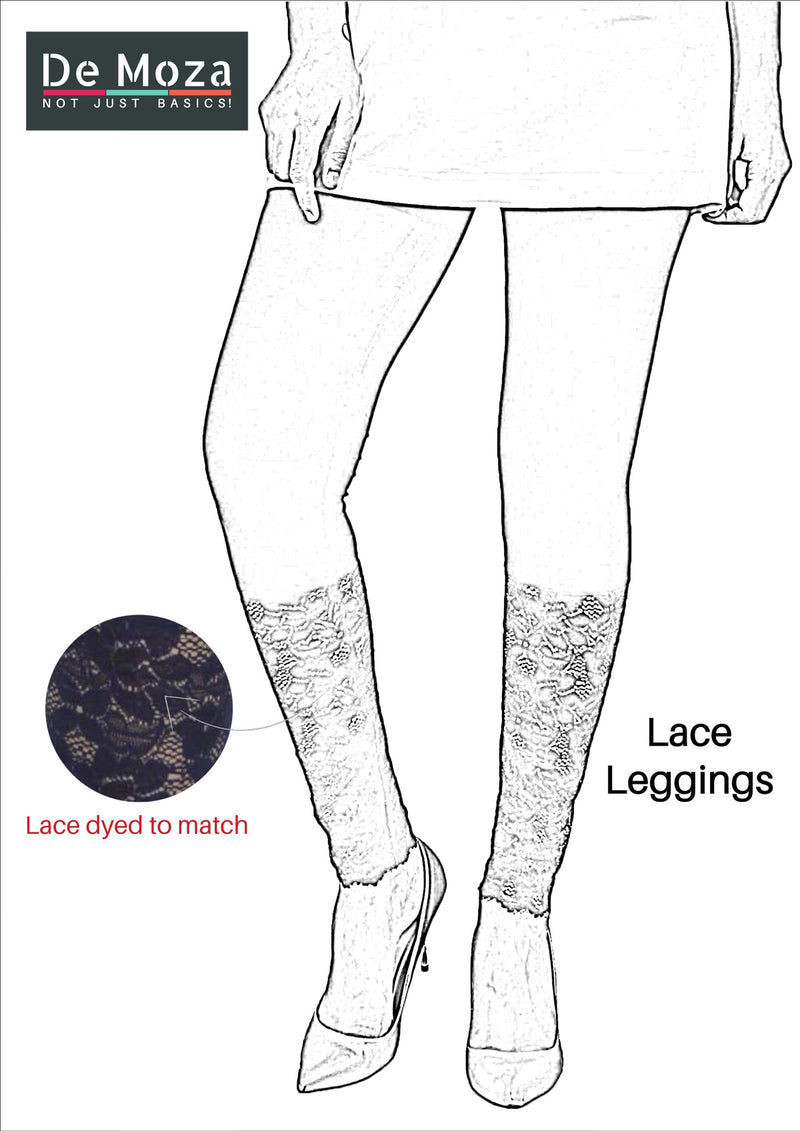 De Moza Ladies Ankle Length Leggings Black - De Moza (8780254851)
