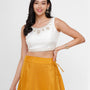 De Moza Women's Embroidery Blouse Offwhite