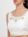 De Moza Women's Embroidery Blouse Offwhite