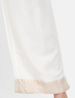 De Moza Women’s Printed Palazzo Offwhite