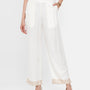 De Moza Women’s Printed Palazzo Offwhite