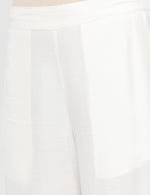 De Moza Women’s Printed Palazzo Offwhite