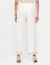 De Moza Women’s Printed Palazzo Offwhite