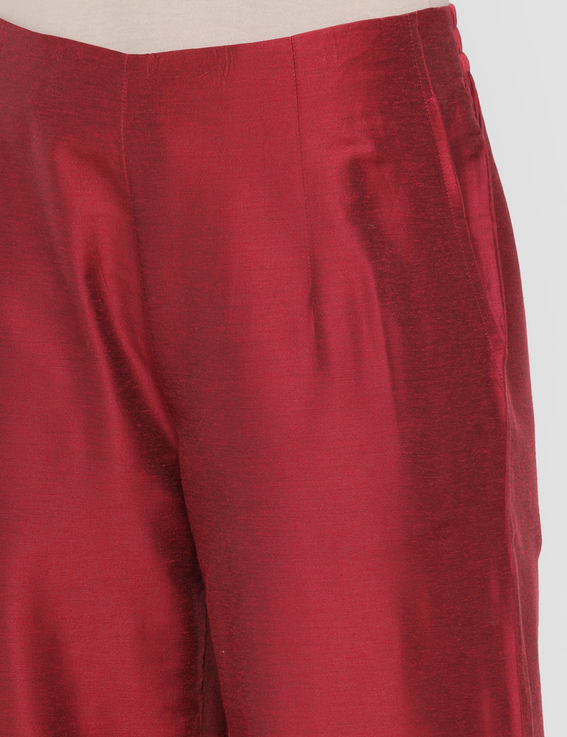 De Moza Women’s Palazzo Maroon
