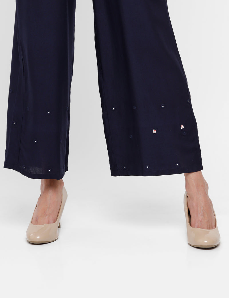 De Moza Ladies Palazzo Navy