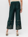 De Moza Women’s Palazzo Bottle Green