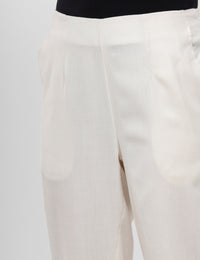 De Moza Ladies Straight Pant Beige