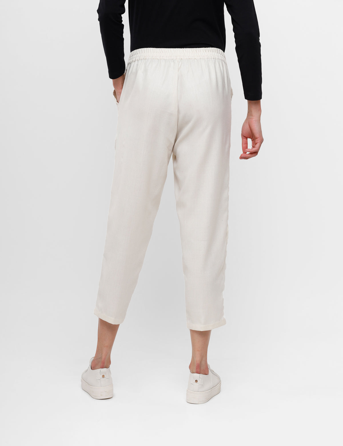 De Moza Ladies Straight Pant Beige